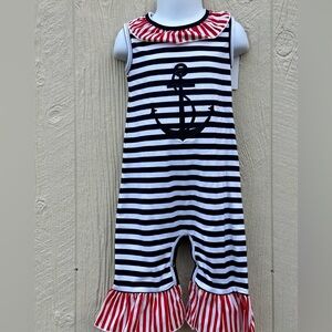 Ann Loren girls toddler one piece pant set size 24M